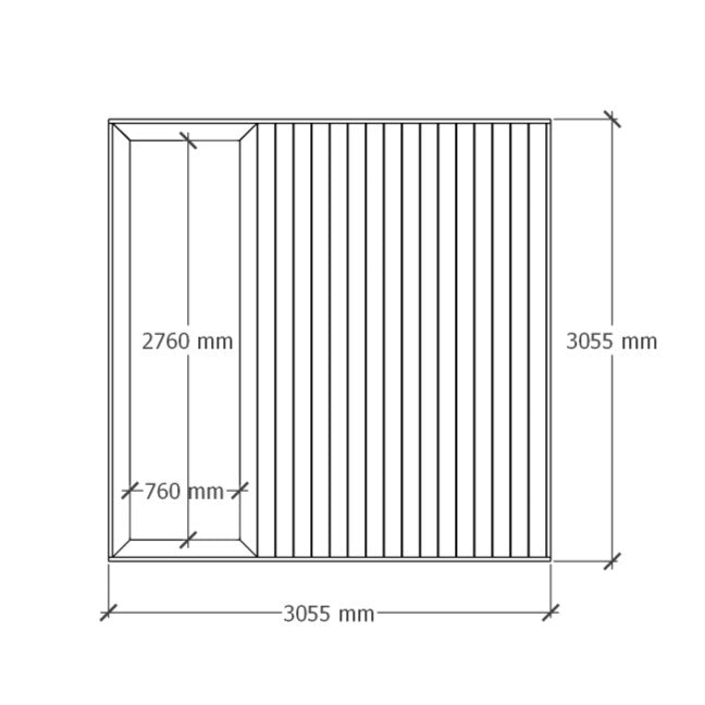 Planter deck 3x3m