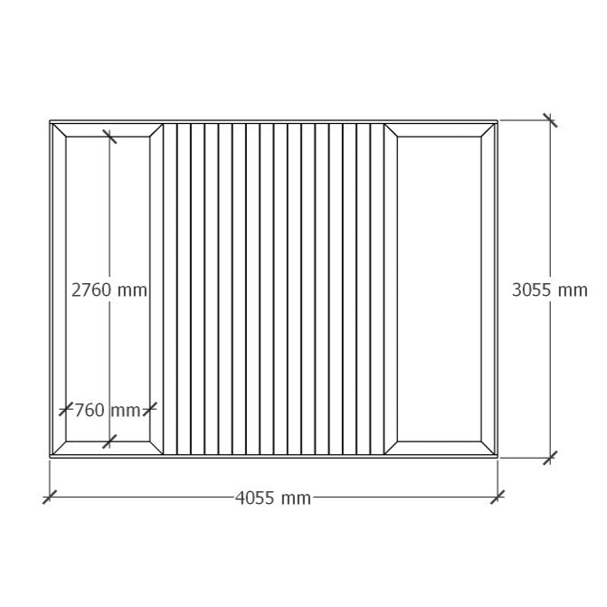 Planter deck 4x3m