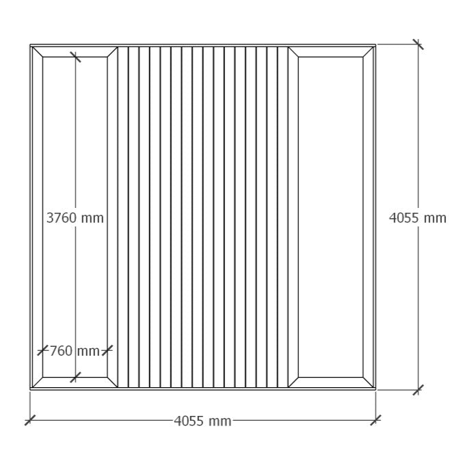 Planter deck 4x4m