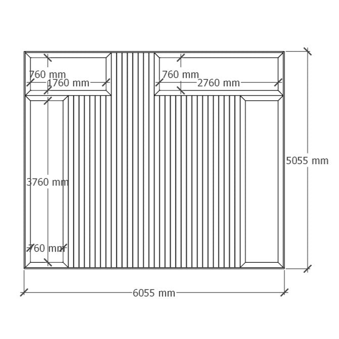 Planter deck 6x5m