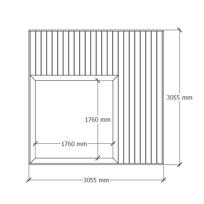 Sandbox Deck 3x3m