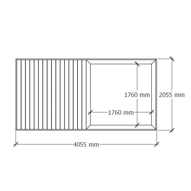 Sandbox Deck 4x2m