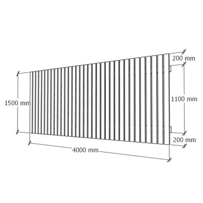 Fence module 1.5x4m