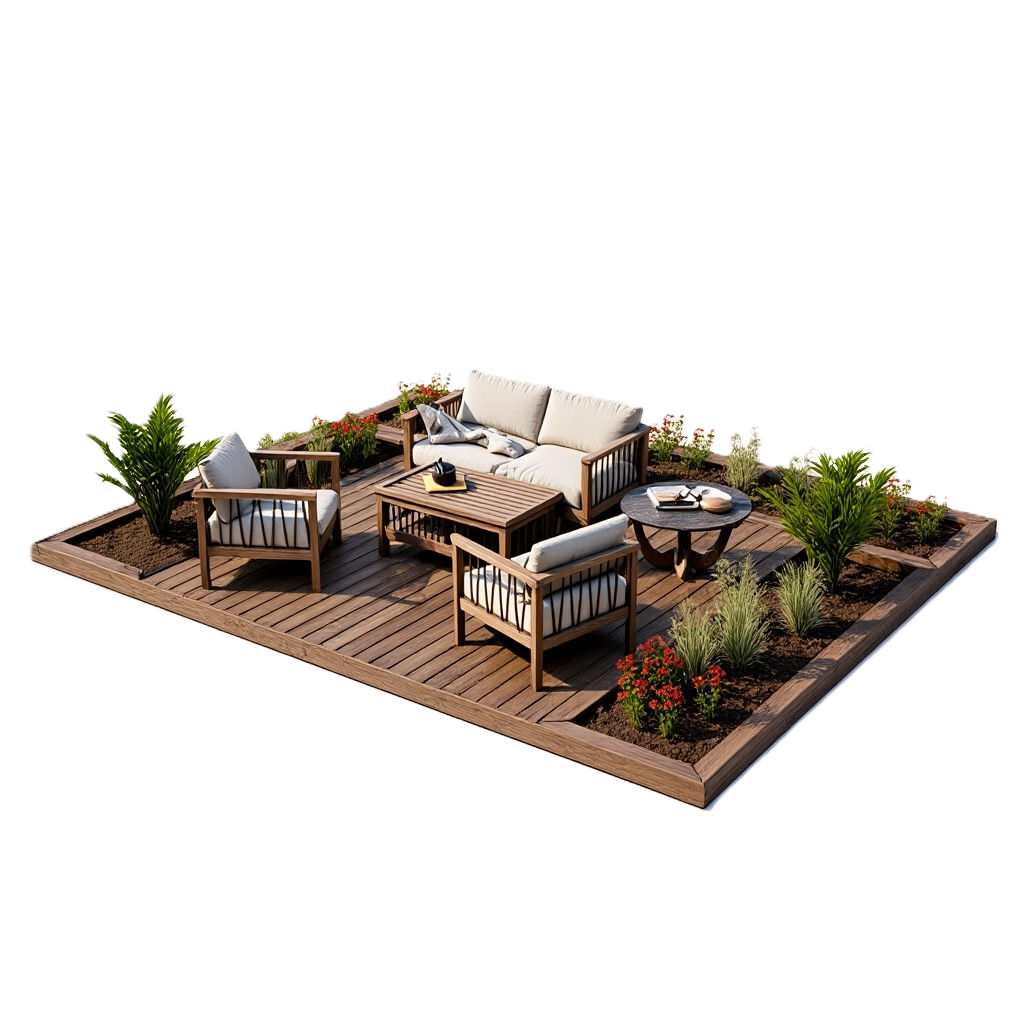 Planter deck 5x4m
