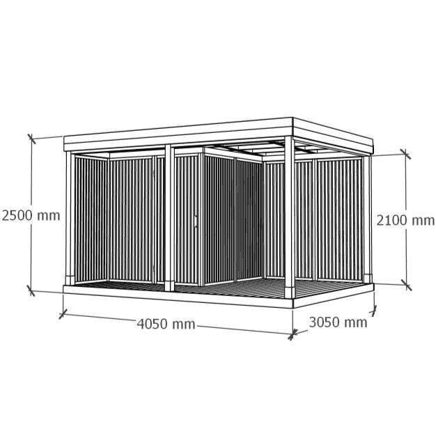 Sunroom with Storage 4x3m