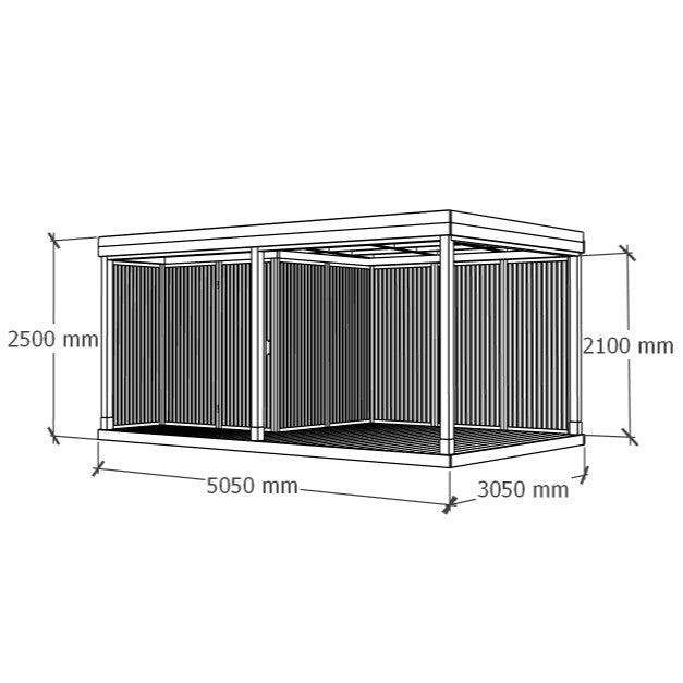 Sunroom with Storage 5x3m
