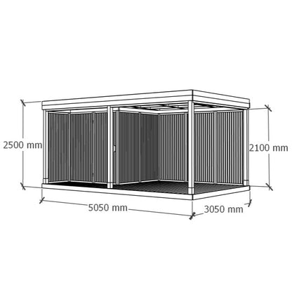 Sunroom with Storage 5x3m