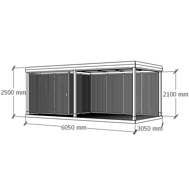 Sunroom with Storage 6x3m